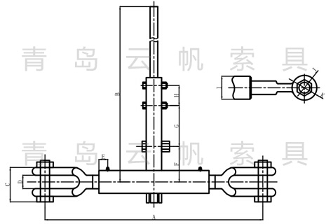 叉叉式紧索具规格型号